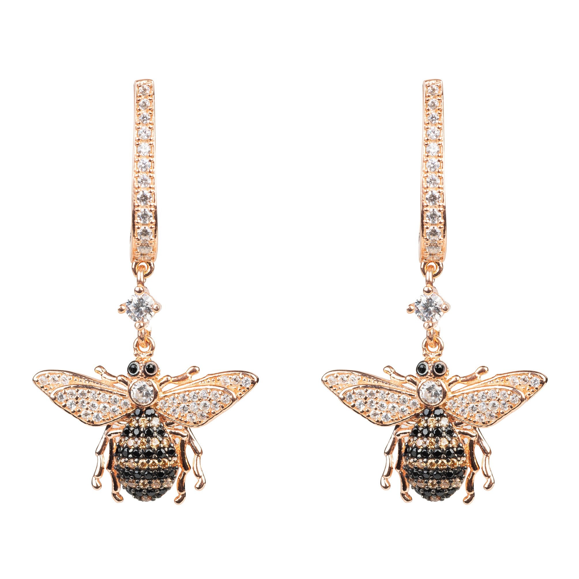 Honey Bee Drop Earring rosegold