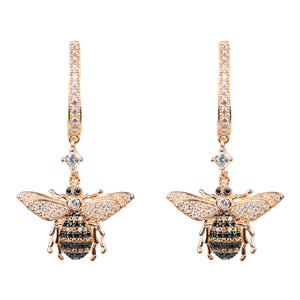 Honey Bee Drop Earring rosegold