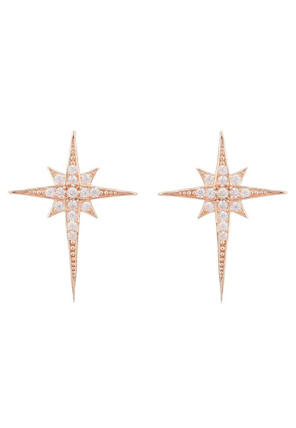 North Star Small Stud Earring Rosegold