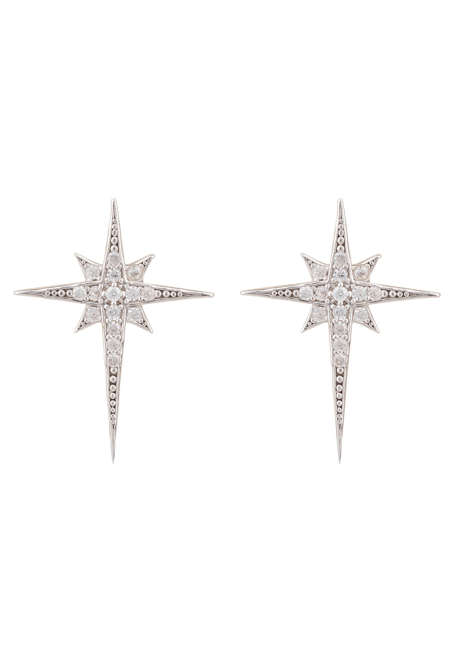 North Star Small Stud Earring Silver