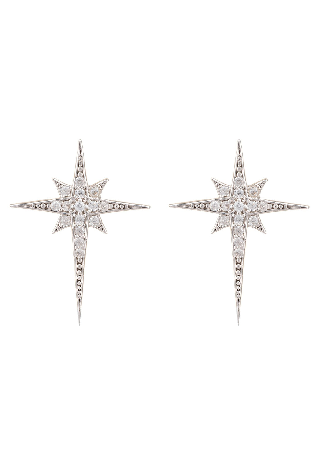 North Star Small Stud Earring Silver