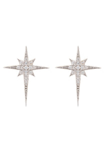 North Star Small Stud Earring Silver