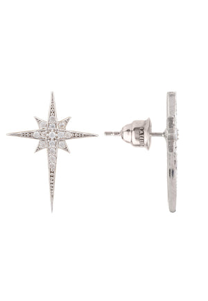 North Star Small Stud Earring Silver