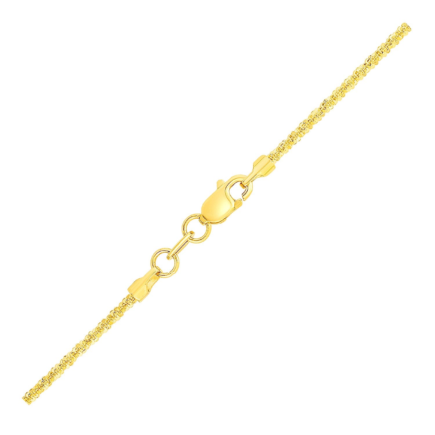 14k Yellow Gold Sparkle Chain 1.5mm