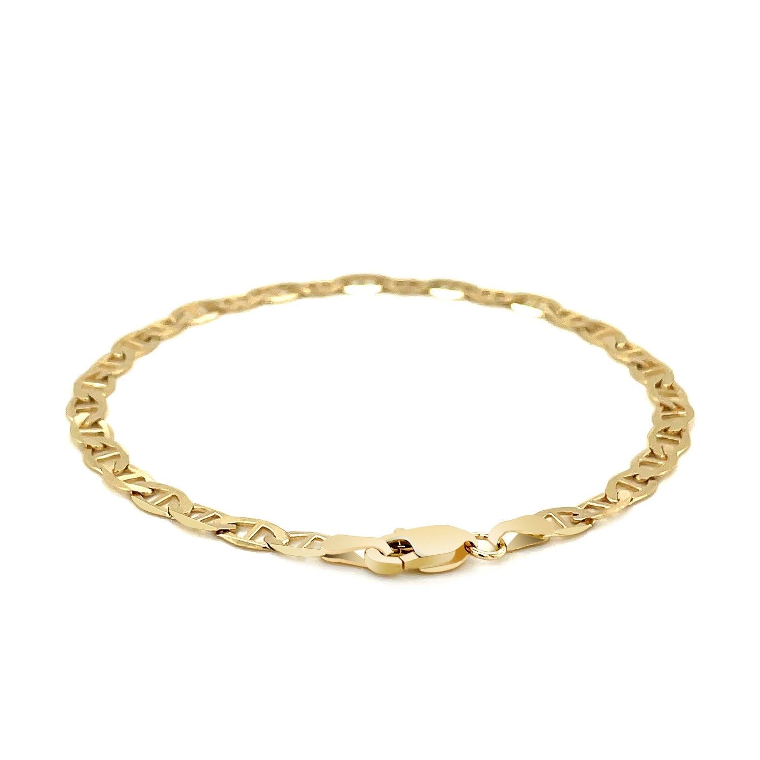 4.5mm 14k Yellow Gold Mariner Link Bracelet