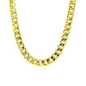 5.3mm 10k Yellow Gold Light Miami Cuban Chain