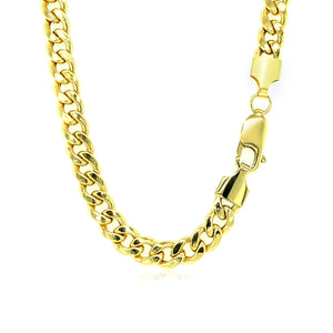 5.3mm 10k Yellow Gold Light Miami Cuban Chain