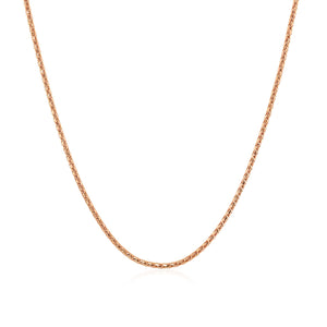 14k Rose Gold Adjustable Popcorn Chain 1.3mm