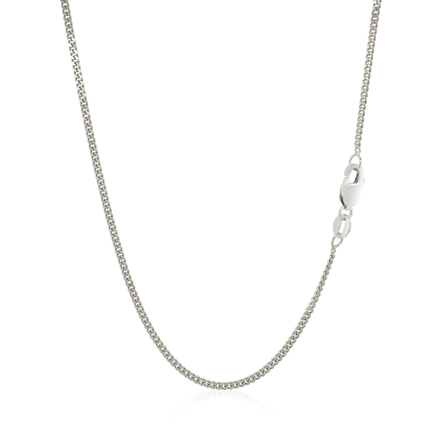 10k White Gold Gourmette Chain 1.5mm