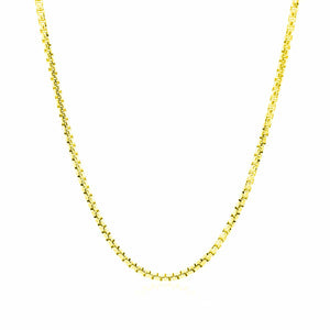 14k Yellow Gold Round Box Chain 1.7mm