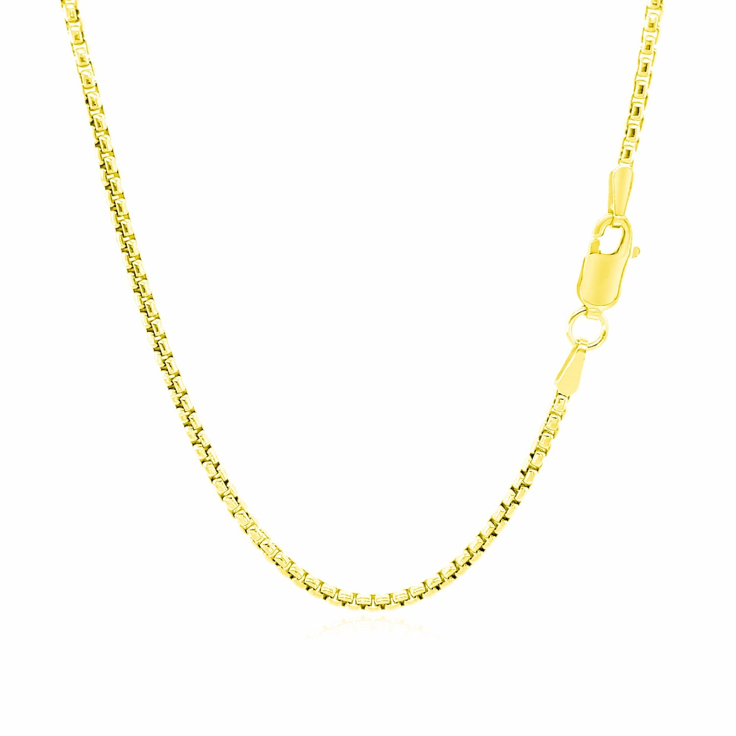 14k Yellow Gold Round Box Chain 1.7mm