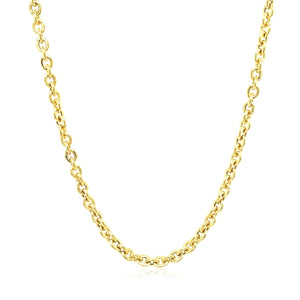 3.0mm 14k Yellow Gold Forsantina Lite Cable Link Chain