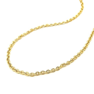 3.0mm 14k Yellow Gold Forsantina Lite Cable Link Chain