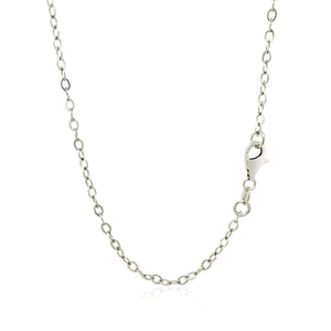 Sterling Silver 36 inch Two Strand Necklace with Interlocking Circle Stations