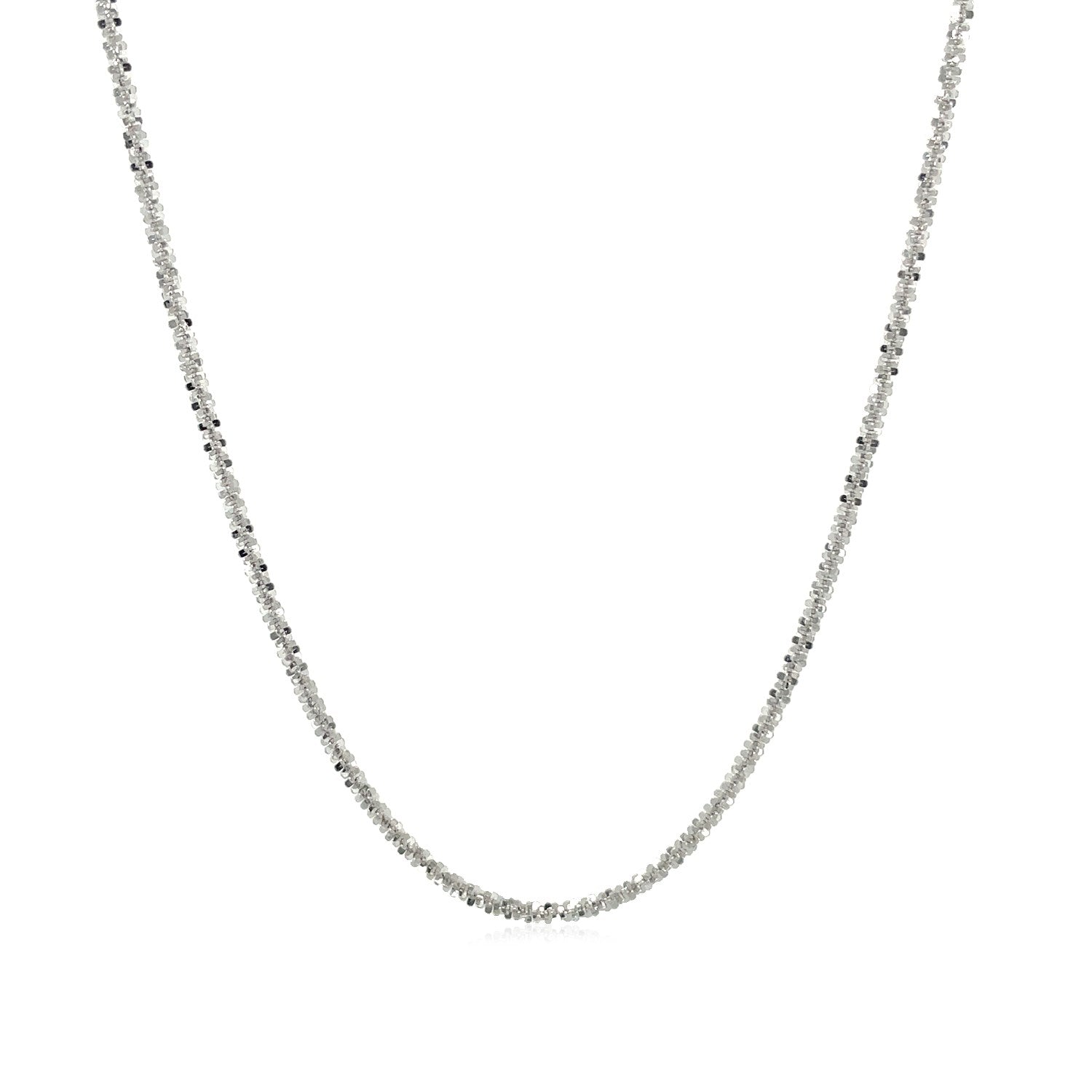 10k White Gold Sparkle Chain 1.5mm