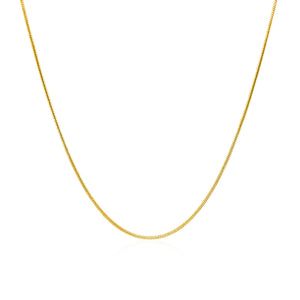 14k Yellow Gold Round Snake Chain 0.9mm