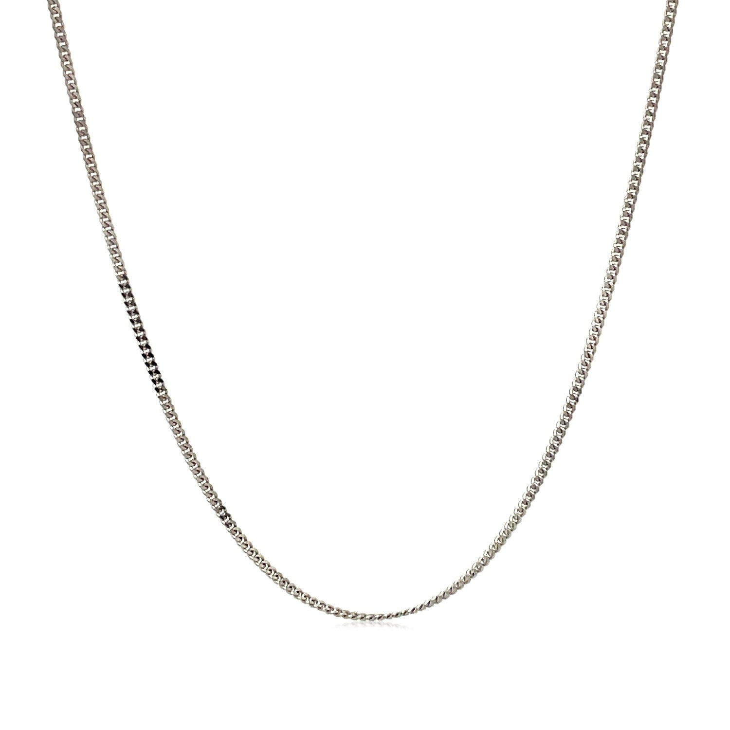 10k White Gold Gourmette Chain 1.0mm