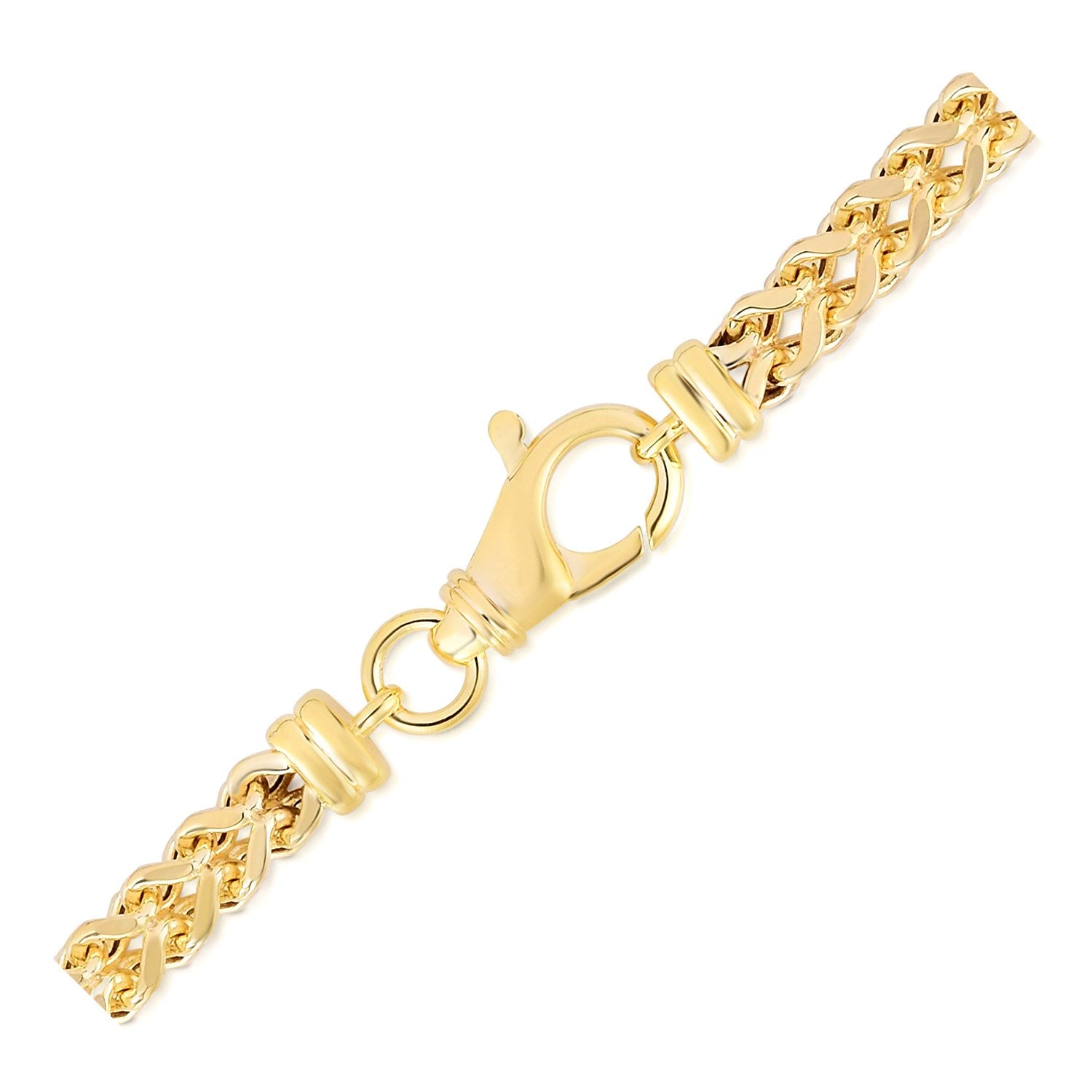 3.9mm 14k Yellow Gold Square Franco Chain