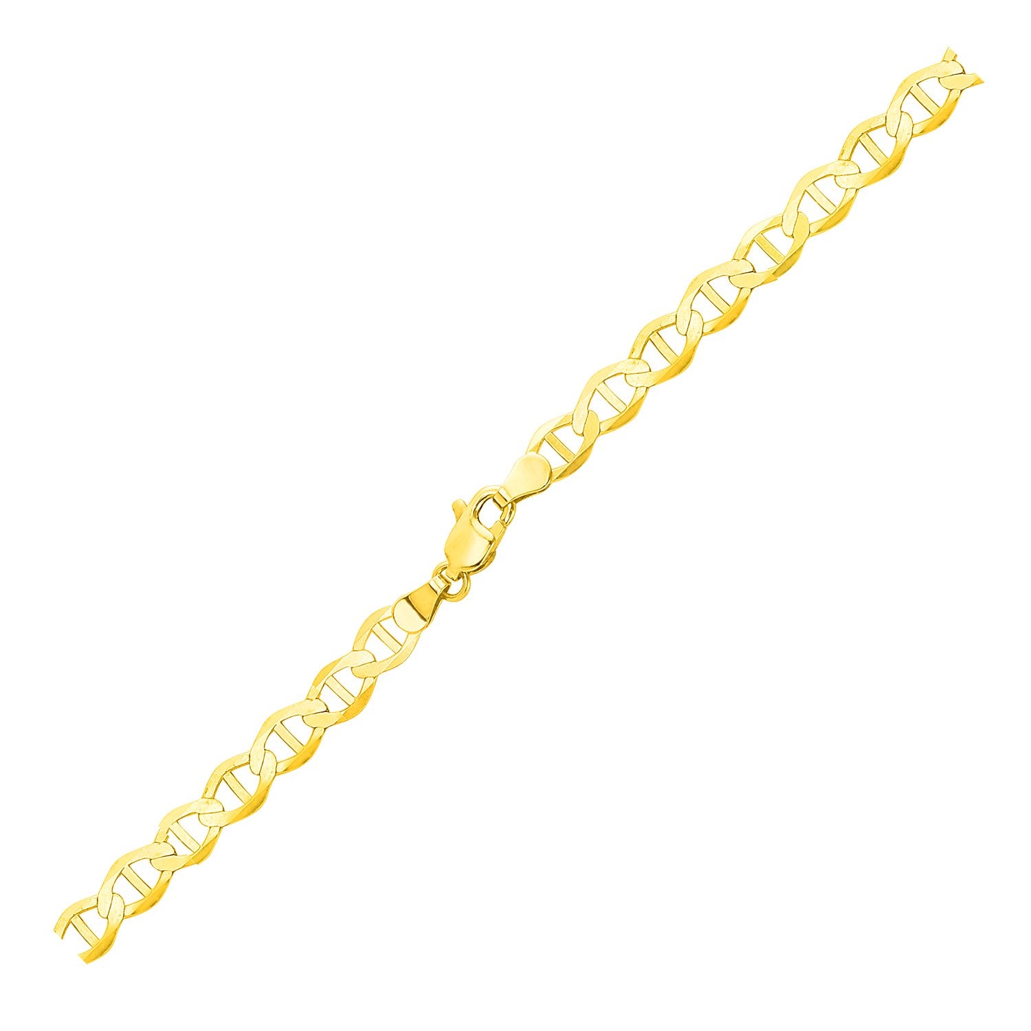 5.5mm 10k Yellow Gold Mariner Link Chain