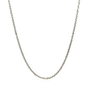 14k White Gold Sparkle Chain 1.5mm