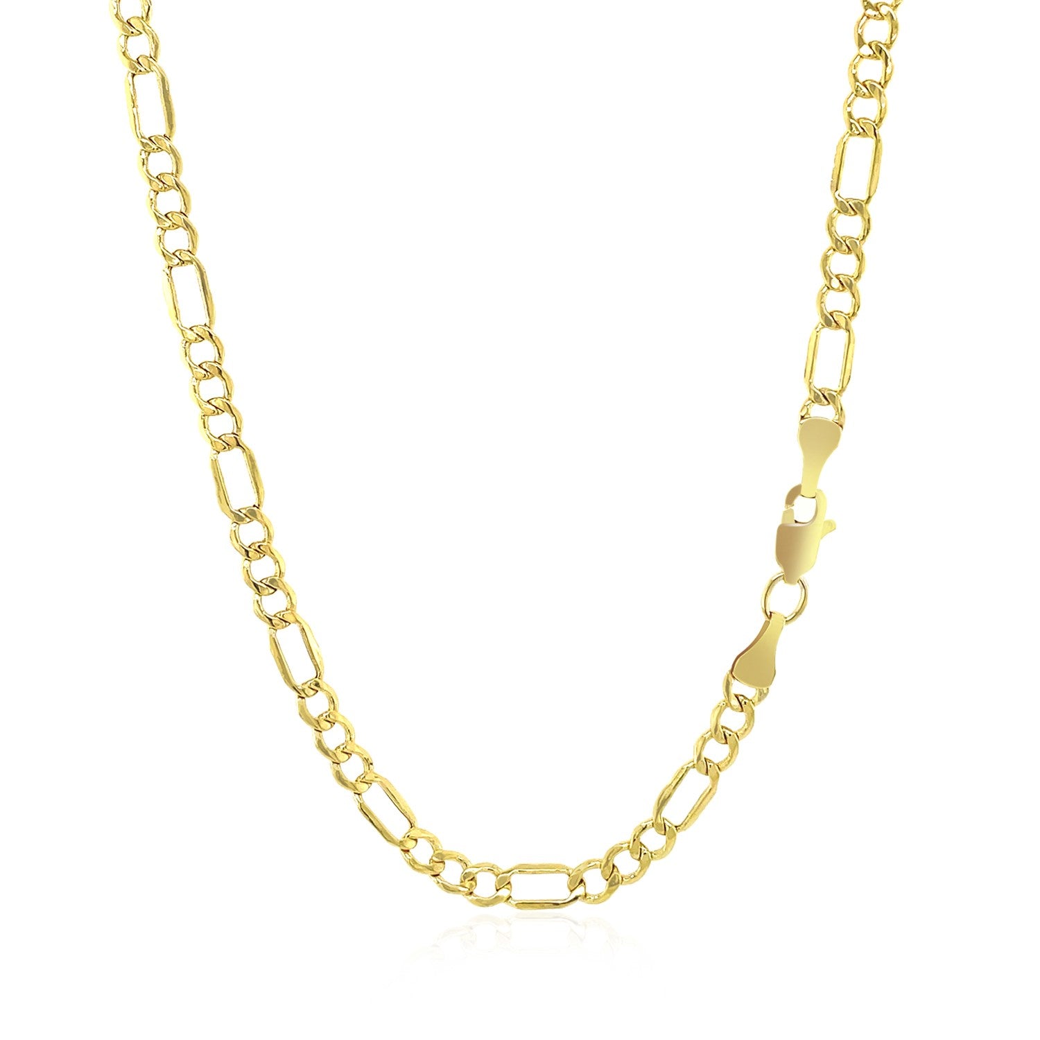 2.8mm 10k Yellow Gold Lite Figaro Chain