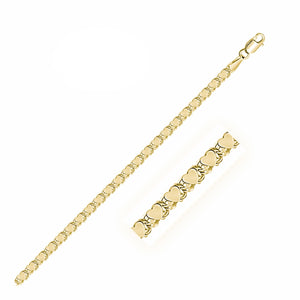 2.9mm 14k Yellow Gold Heart Chain