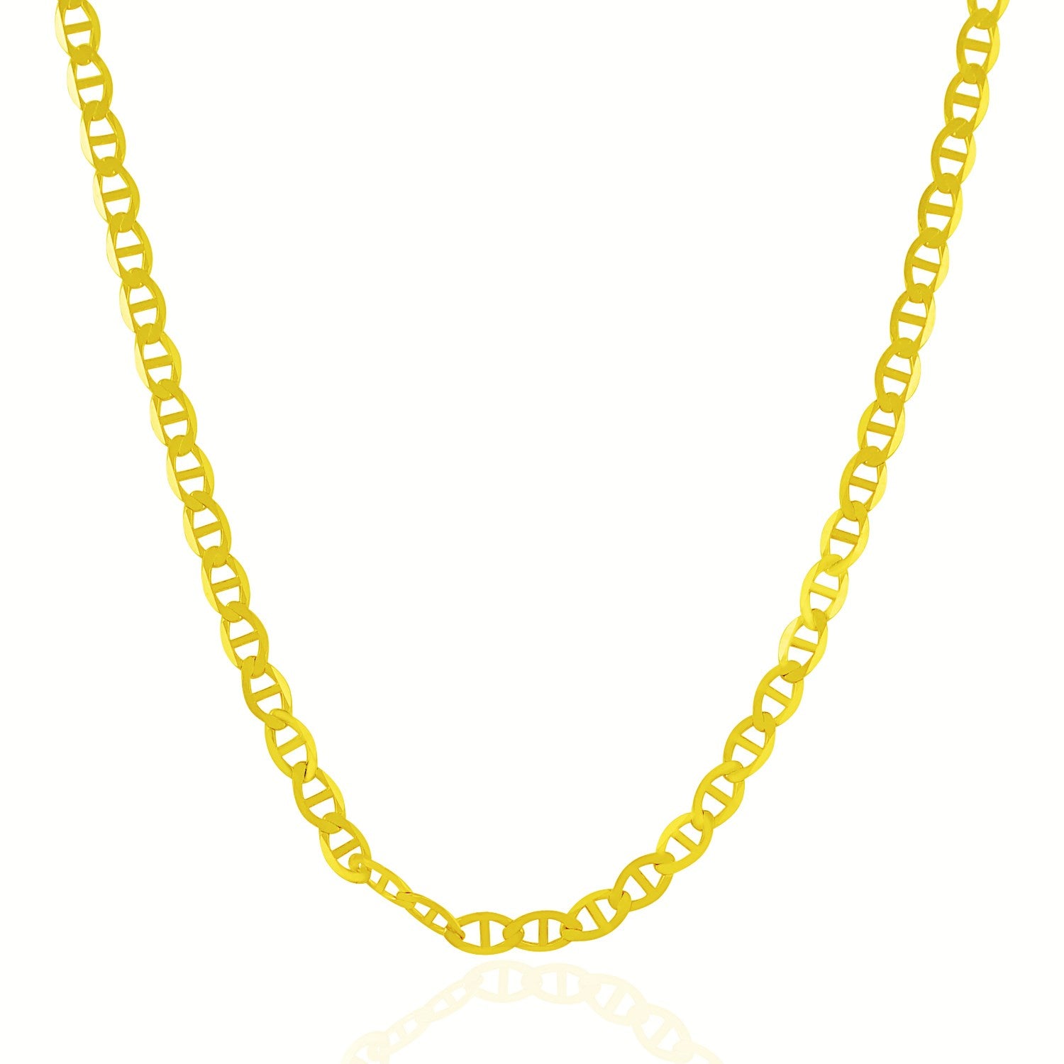 4.5mm 10k Yellow Gold Mariner Link Chain