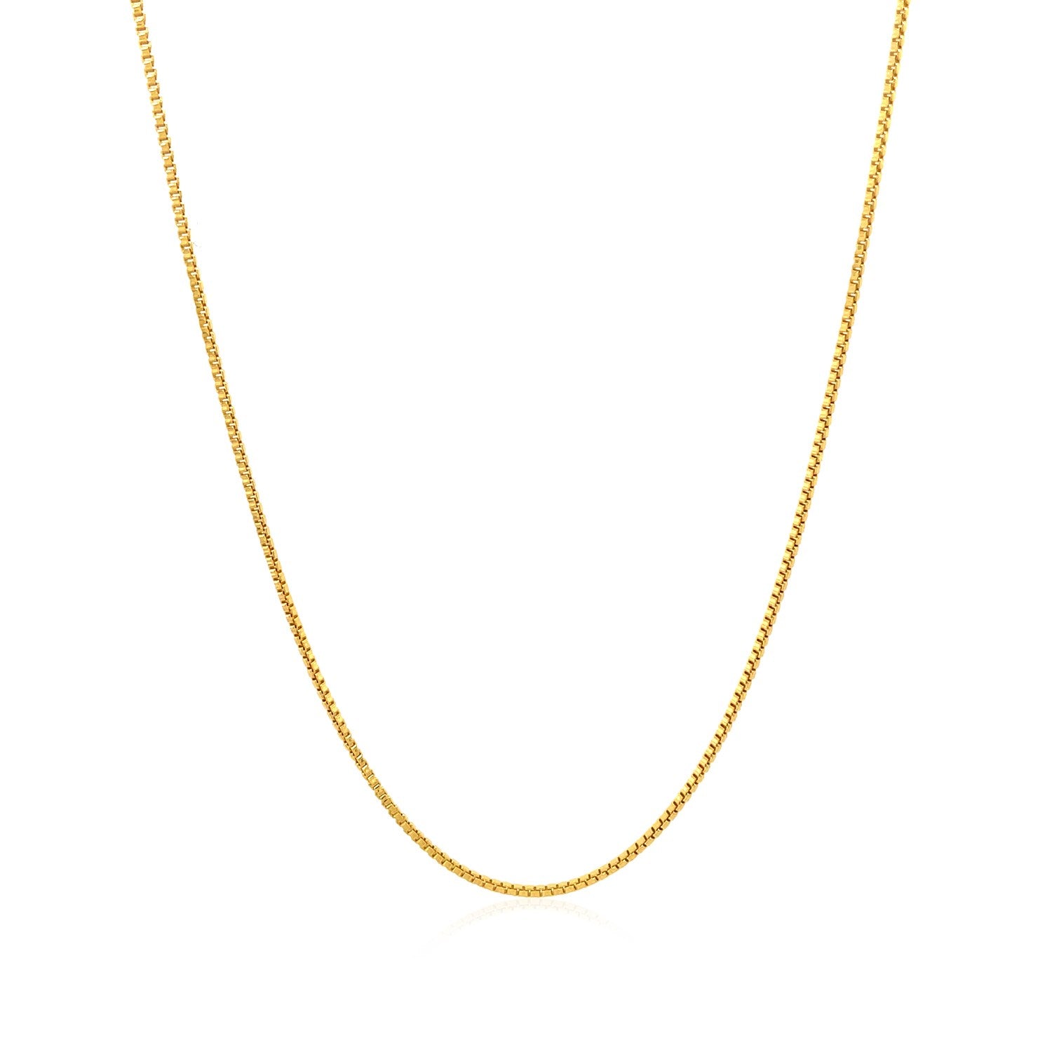 14k Yellow Gold Classic Box Chain 1.0mm