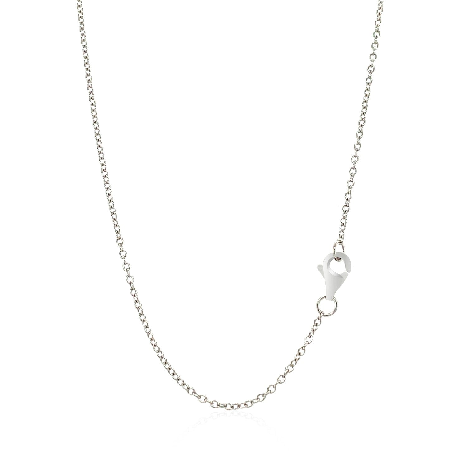 Sterling Silver Heart Necklace with Cubic Zirconias