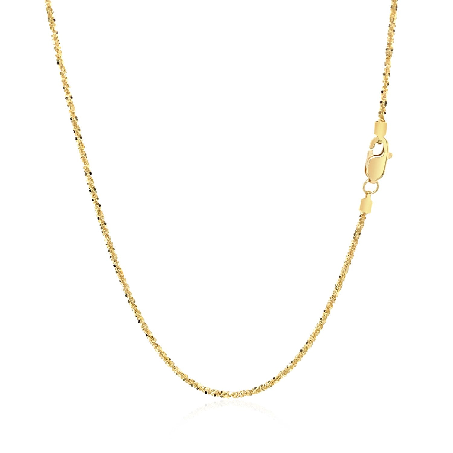 14k Yellow Gold Sparkle Chain 1.1mm