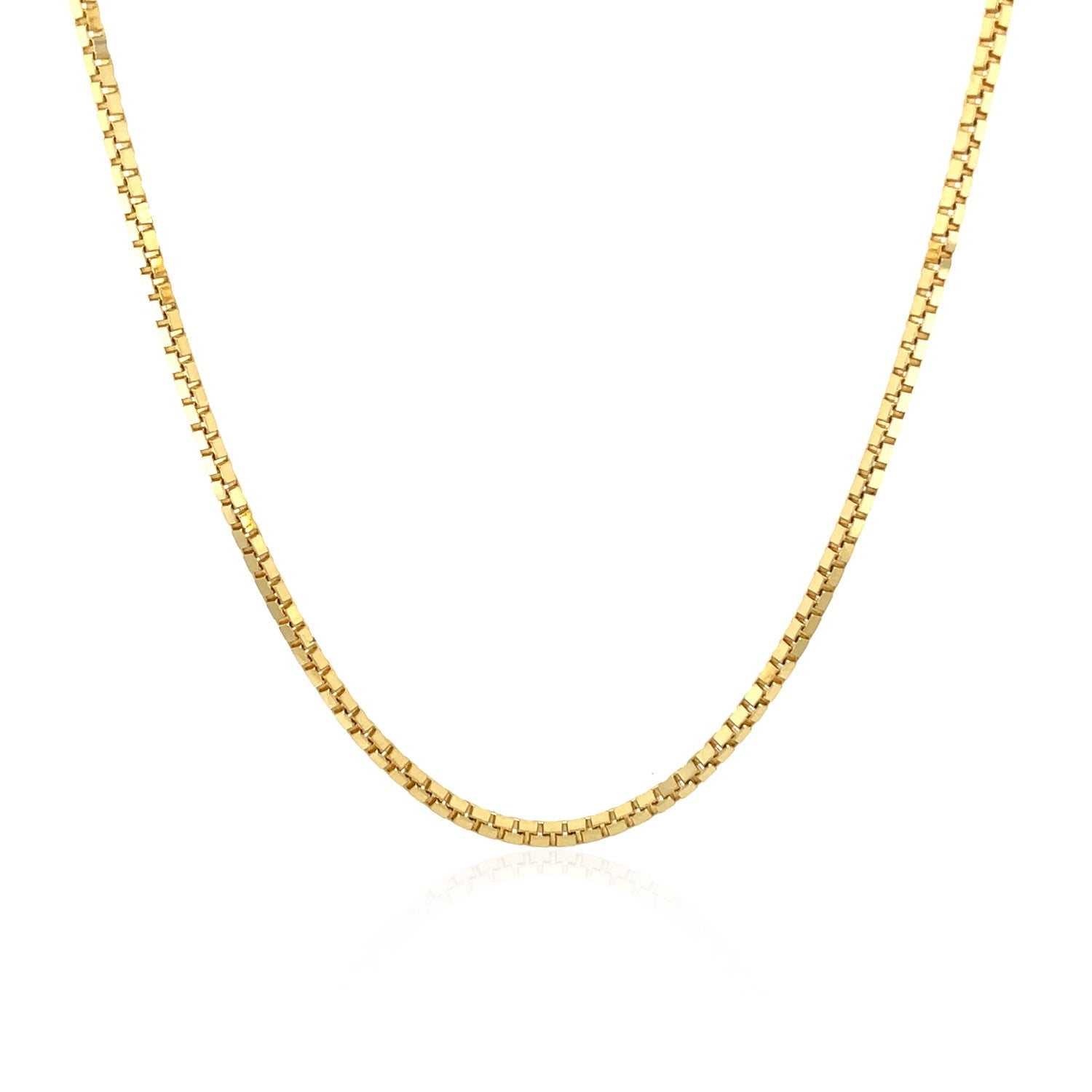 14k Yellow Gold Classic Box Chain 1.4mm