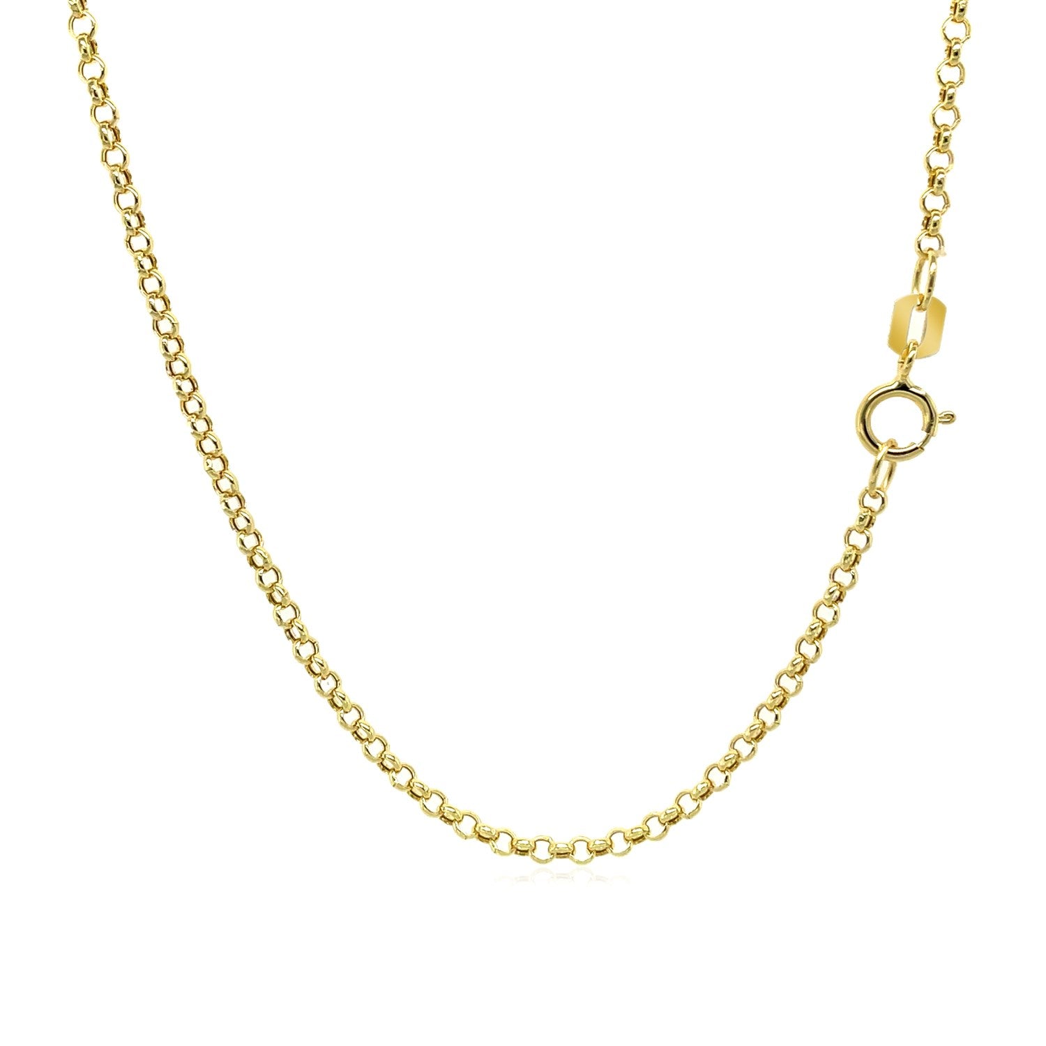 14k Yellow Gold Rolo Chain 1.9mm