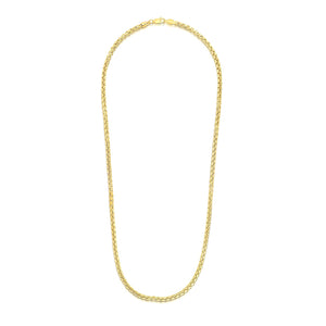 3.4mm 14k Yellow Gold Round Box Chain