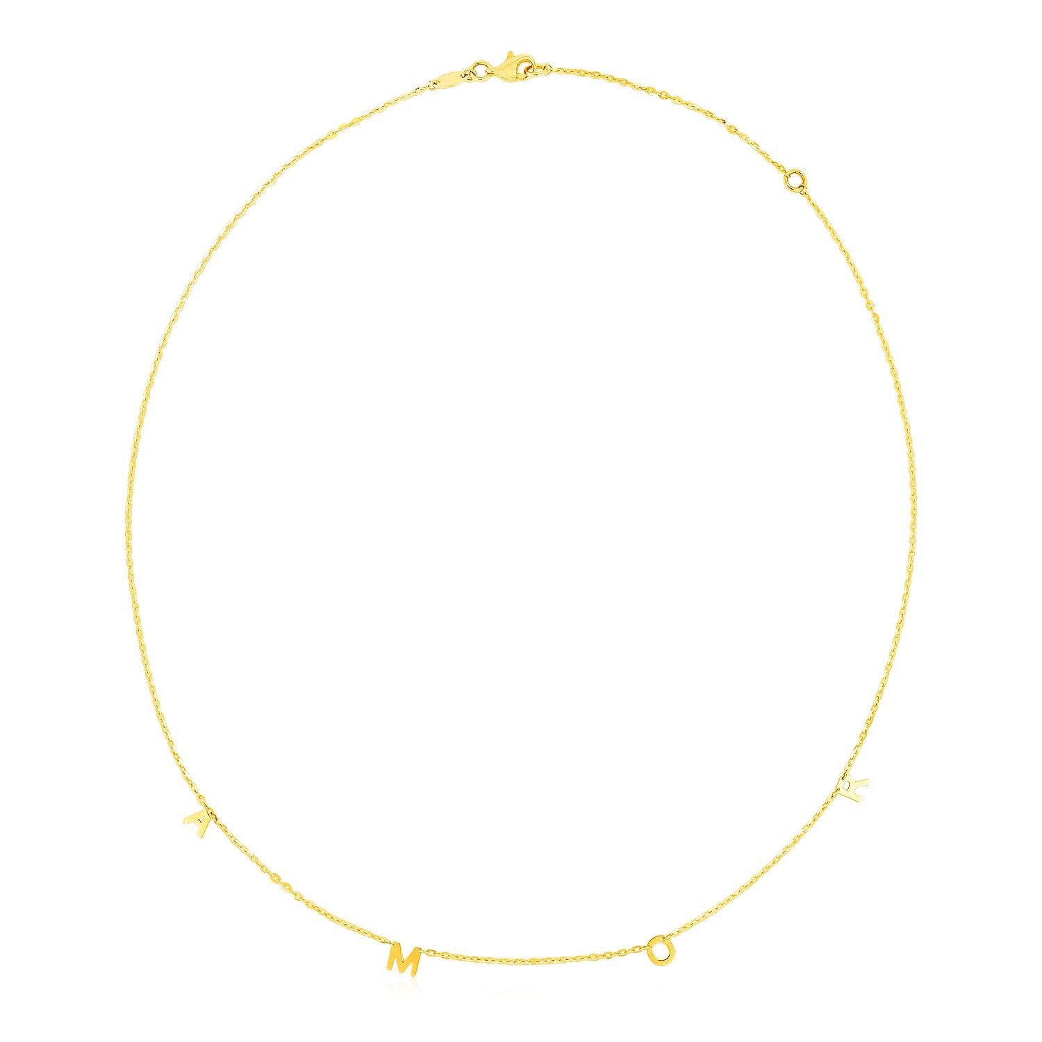 14k Yellow Gold Amor Necklace