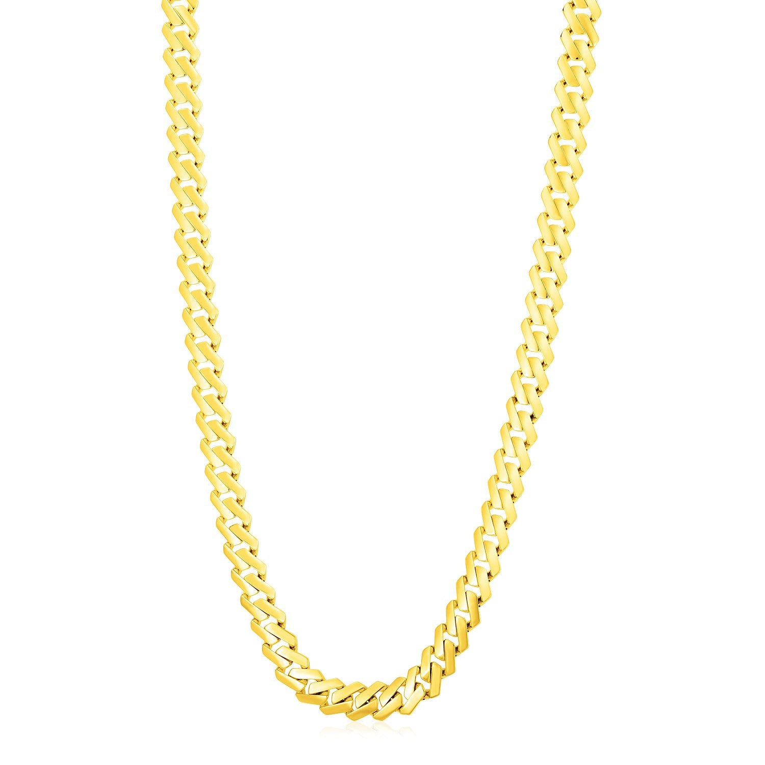 Modern Lite Edge Chain in 14k Yellow Gold (9.5 mm)