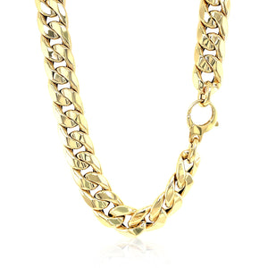 14k Yellow Gold Curb Chain Necklace