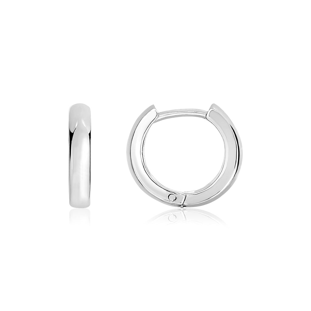 Sterling Silver Polished Hoop Earrings