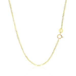 10k Yellow Gold Mariner Link Chain 1.2mm