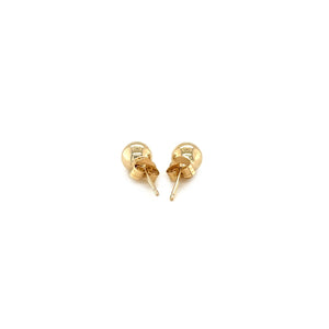 14k Yellow Gold Round Stud Earrings (5.0 mm)