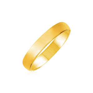 14k Yellow Gold 4mm Comfort Fit Wedding Band