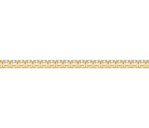 14k Yellow Gold Round Diamond Tennis Bracelet (4 cttw)