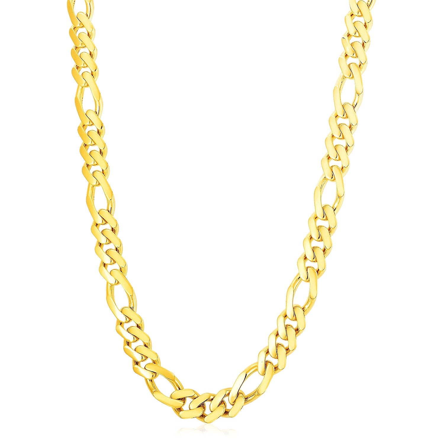 Modern Lite Figaro Chain in 14k Yellow Gold (11.5 mm)