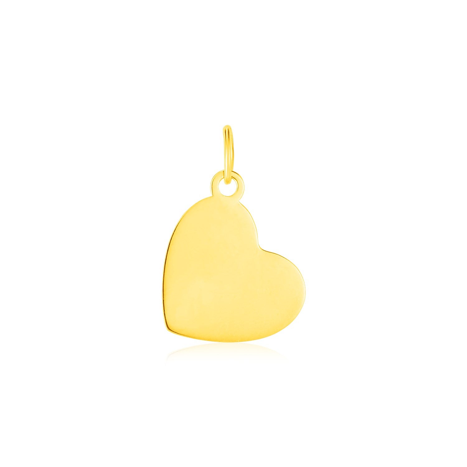 14K Yellow Gold Heart Pendant