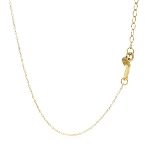 14k Yellow Gold Bib Style Textured Hearts Necklace