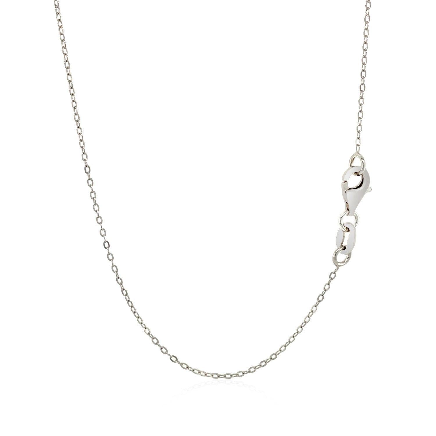 Sterling Silver 18 inch Necklace with XO Pendant with Diamond