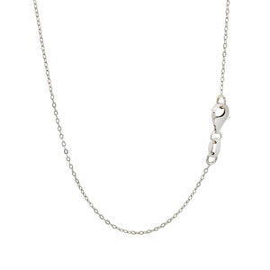 Sterling Silver 18 inch Necklace with XO Pendant with Diamond