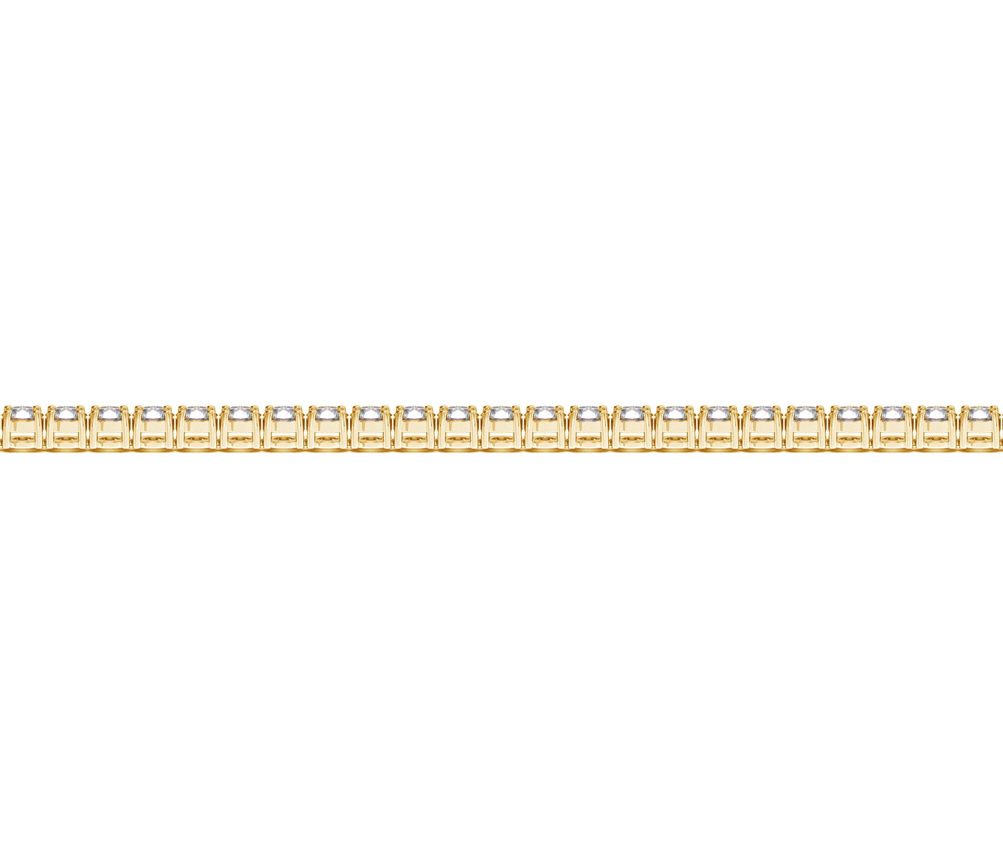 14k Yellow Gold Round Diamond Tennis Bracelet (2 cttw)