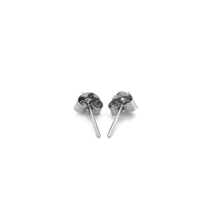 14k White Gold White Cubic Zirconia 2mm Stud Earrings