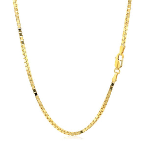 1.6mm 14K Yellow Gold Classic Box Chain