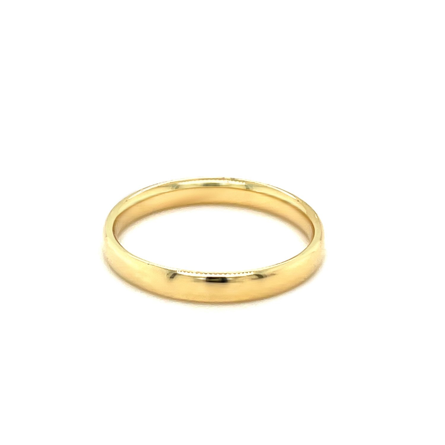 14k Yellow Gold 3mm Comfort Fit Wedding Band